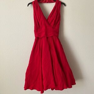 vintage red marilyn monroe style cocktail dress